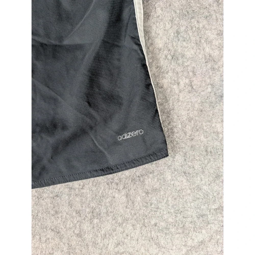 Adidas Adizero Mens Soccer Shorts Black White Striped Athletic Training S